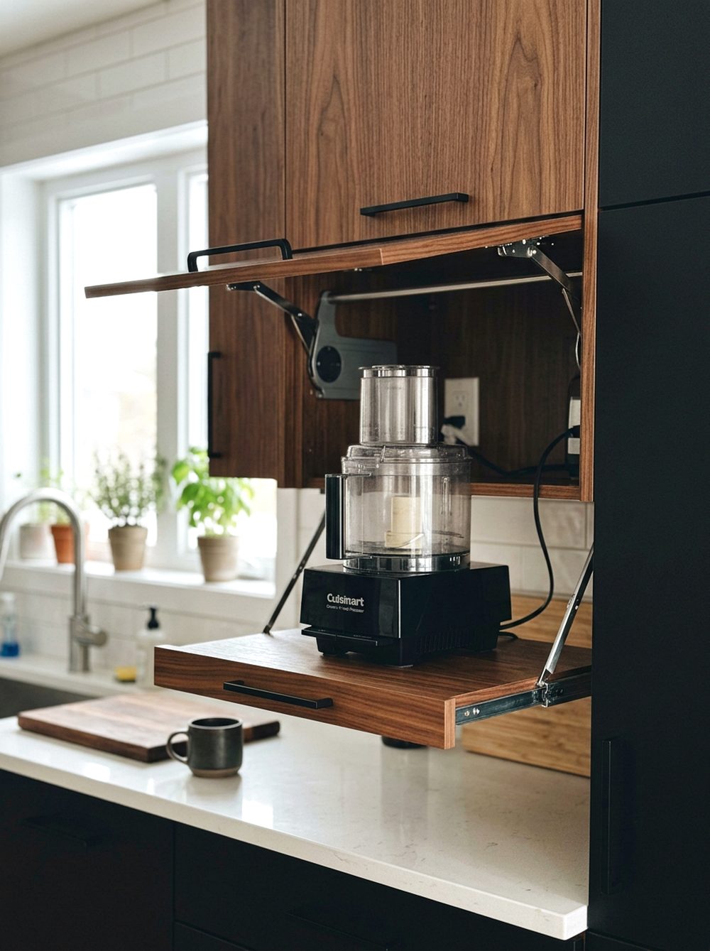 Pull-Down Small Appliance Shelf