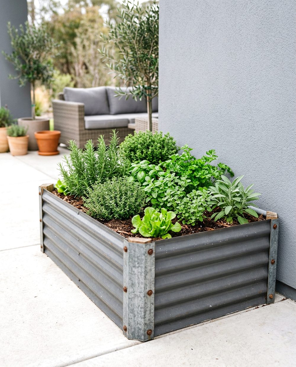 Raised Metal Garden Bed