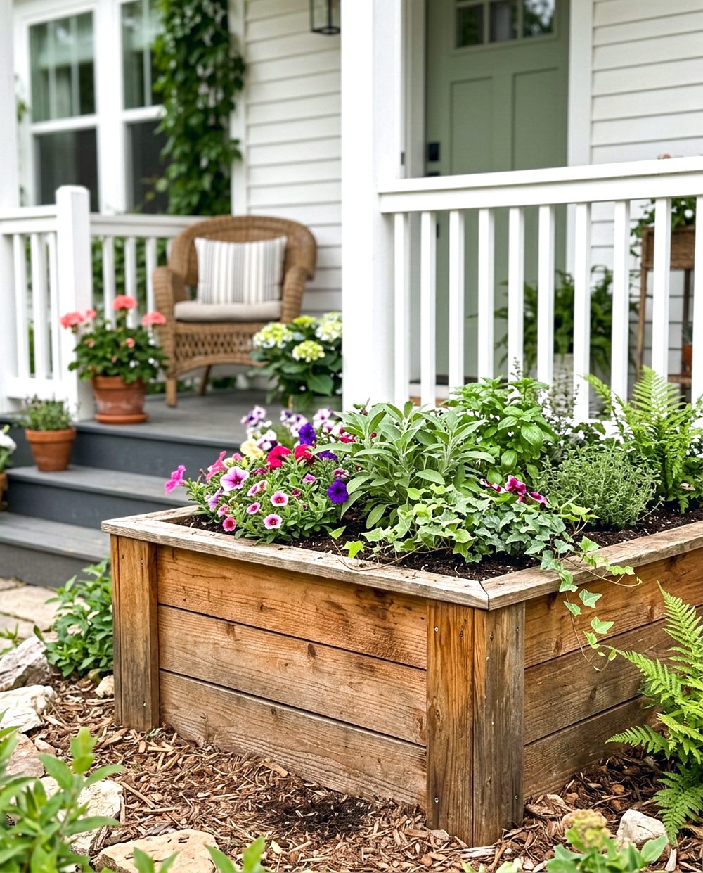 Raised Planter Box Display