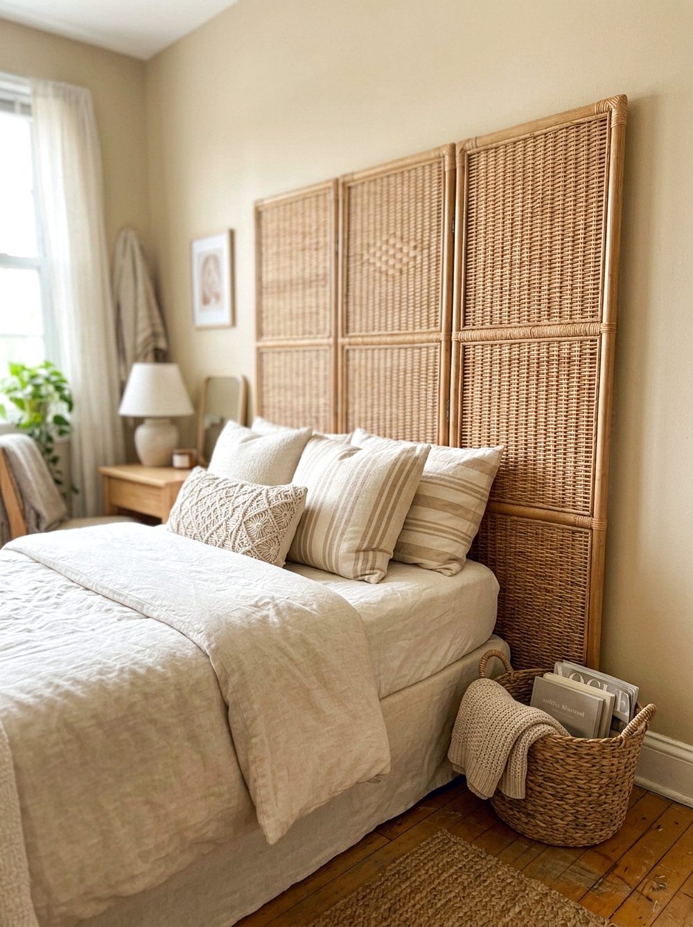 Rattan Screen Headboard
