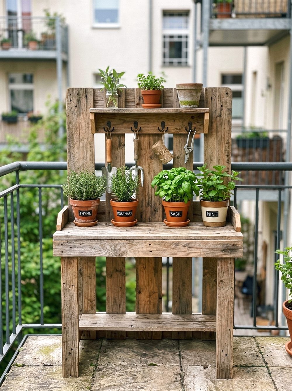 Reclaimed Pallet Potting Station