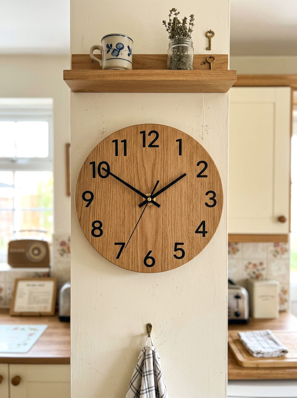 Retro Wall Clock Styling