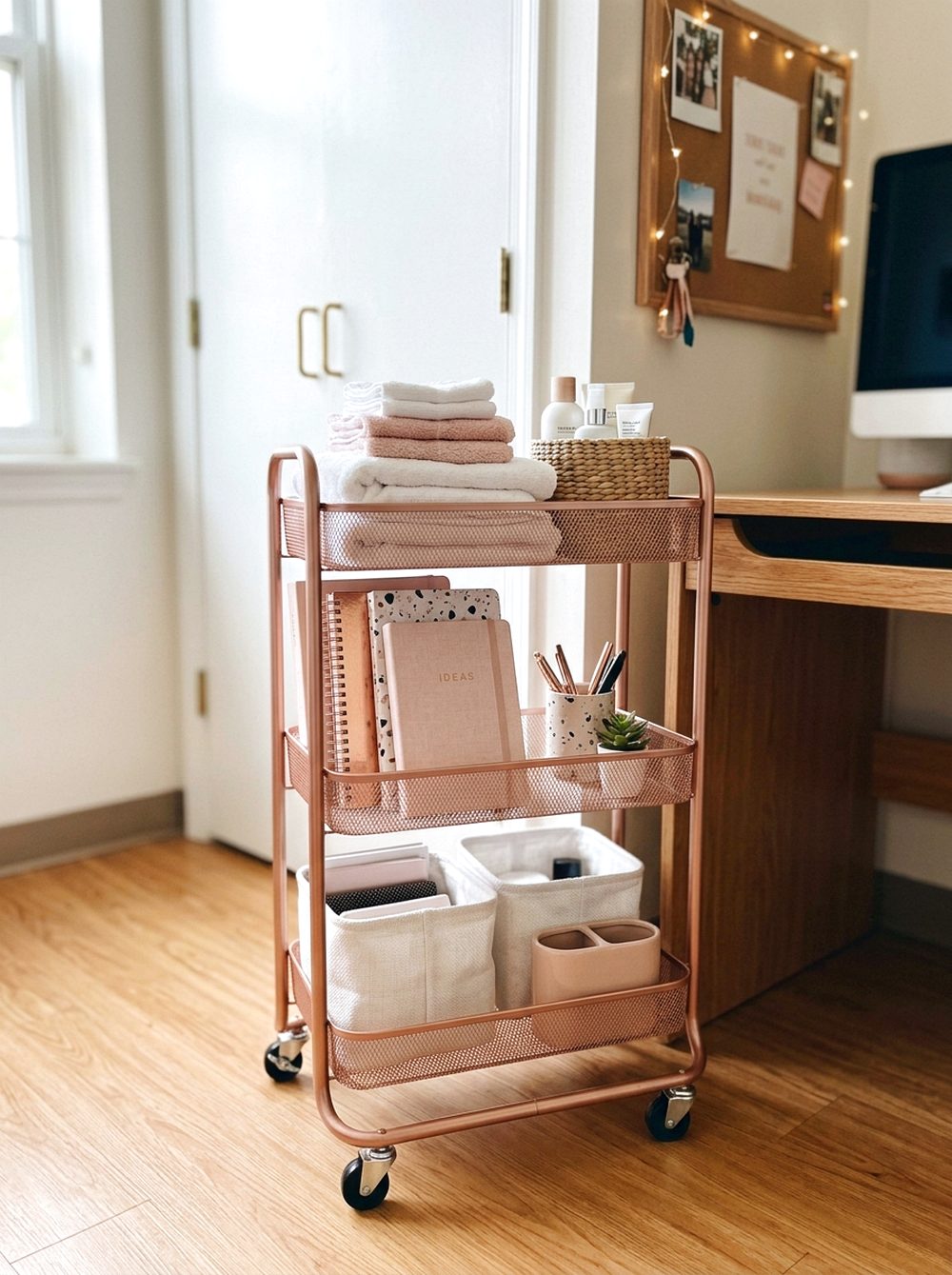 Rose Gold Storage Cartt