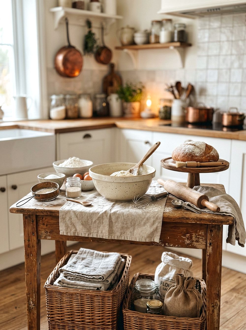 Rustic Baking Table Station