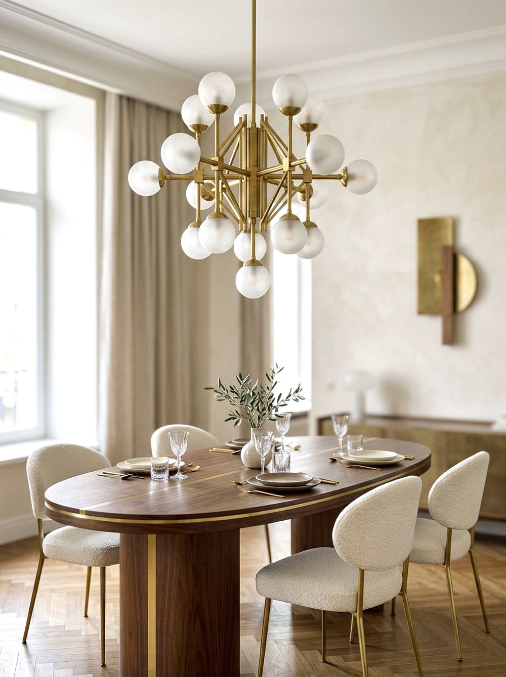 Sculptural Globe Chandelier