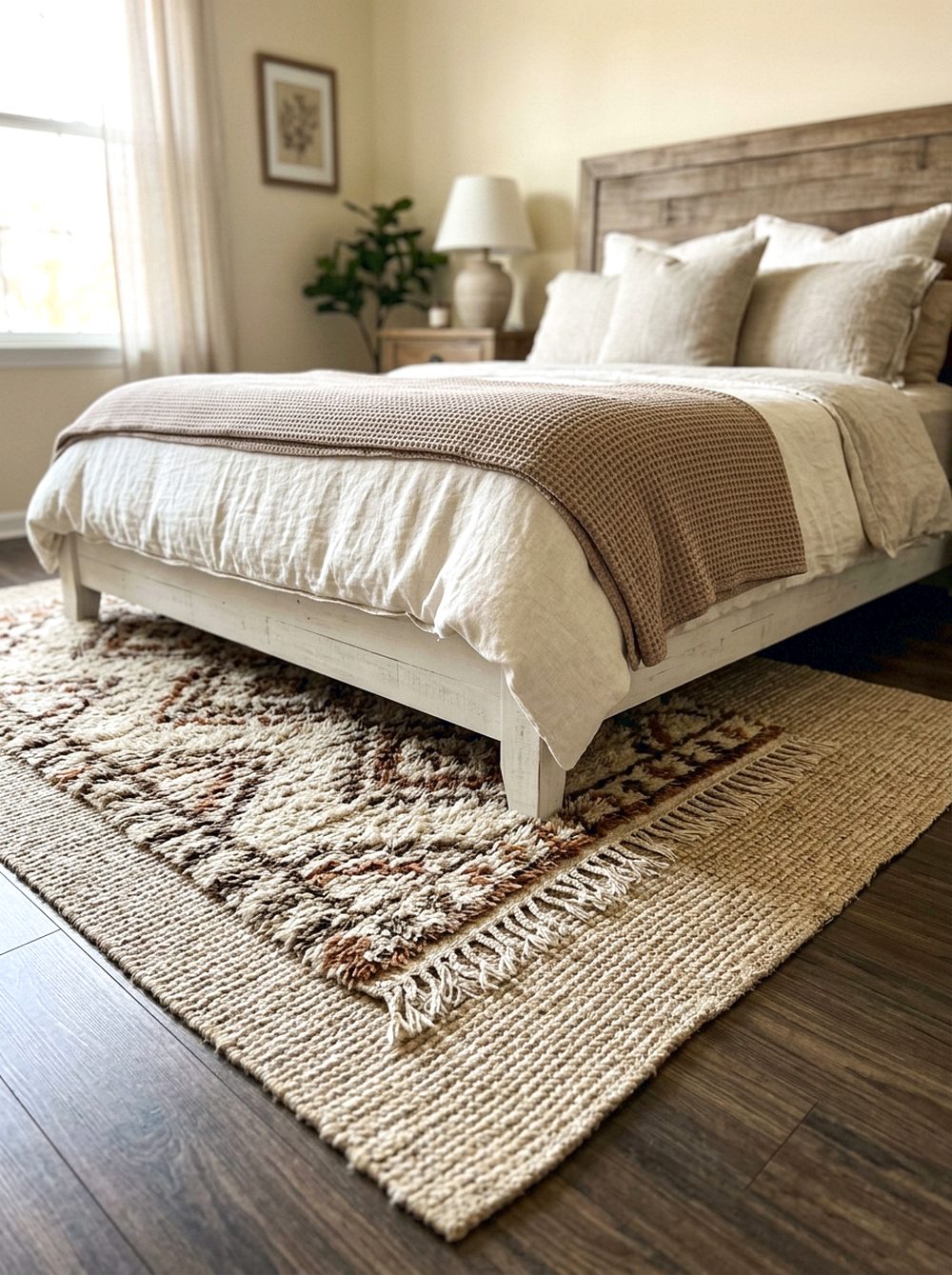 Soft Layered Rug Look