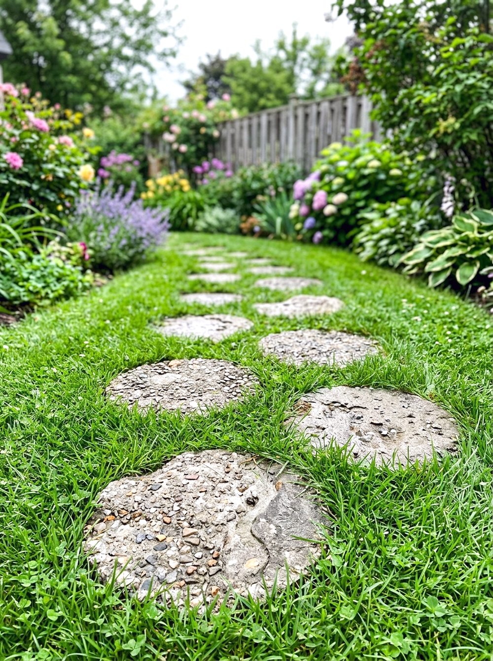 Stepping Stone Grass Path