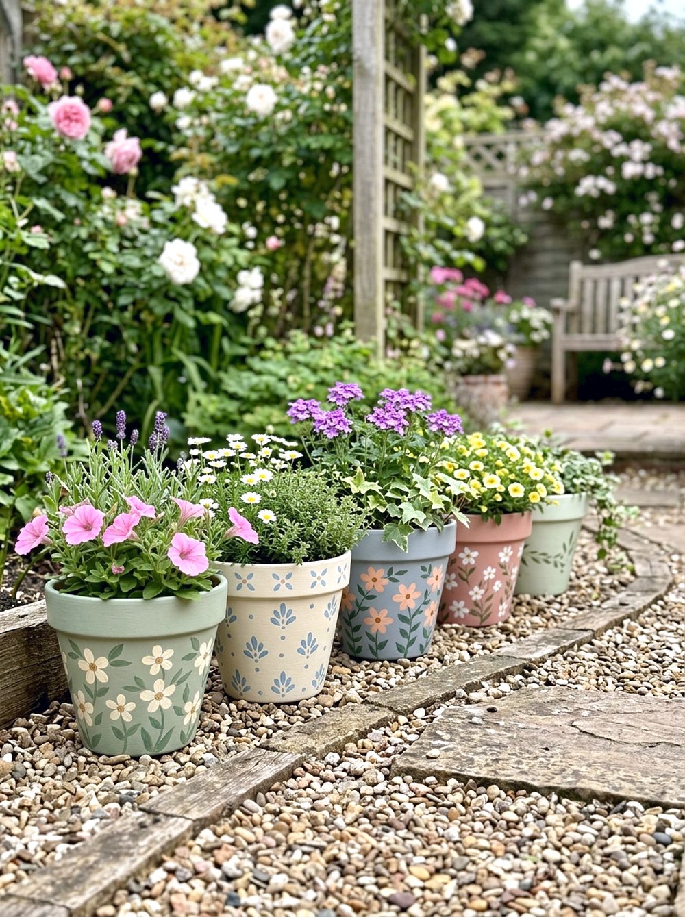 Stone Pot Path Accent