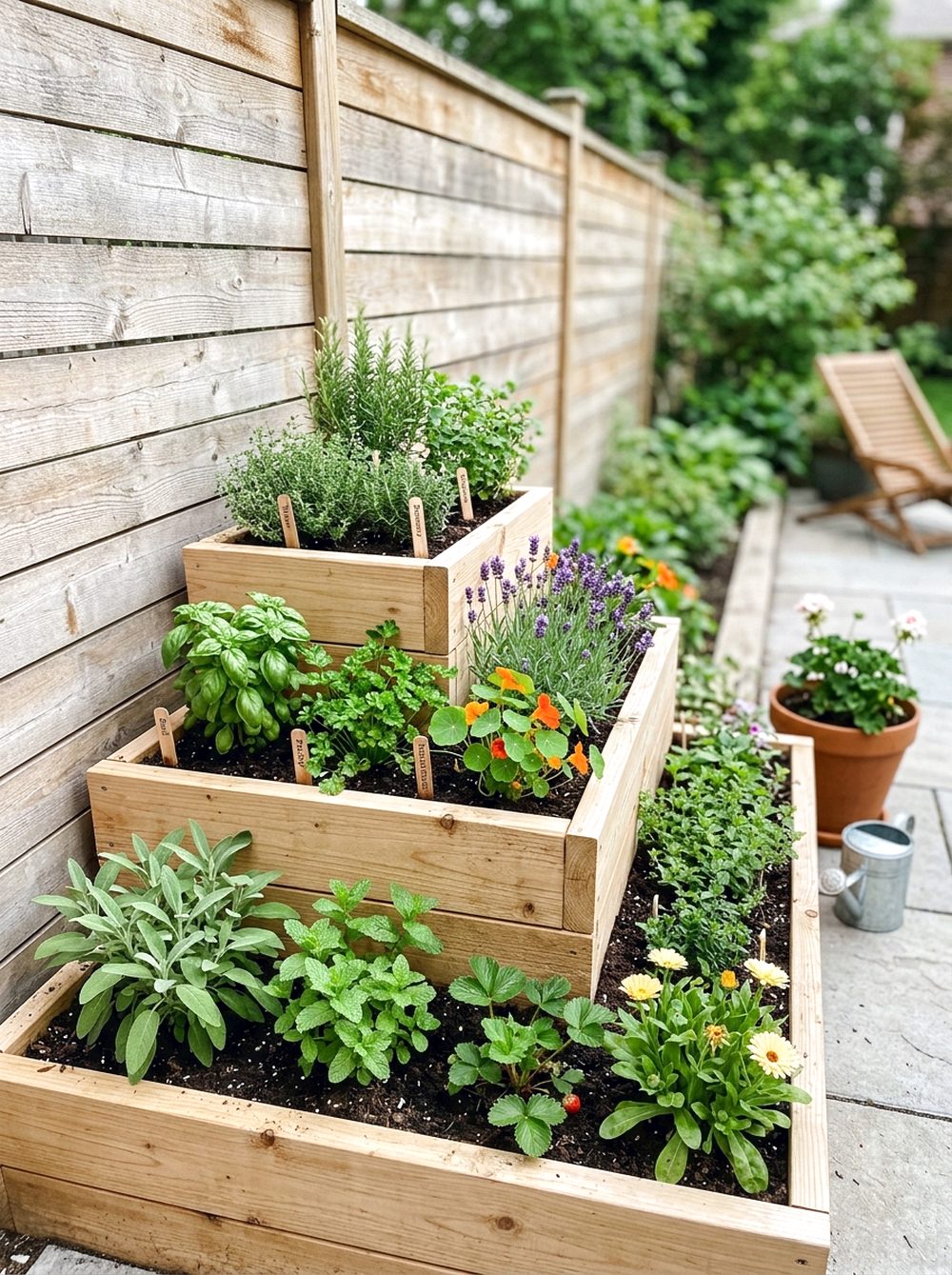 Tiered Corner Raised Bed