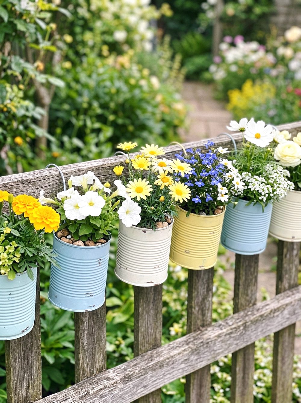 Tin Can Flower Planters