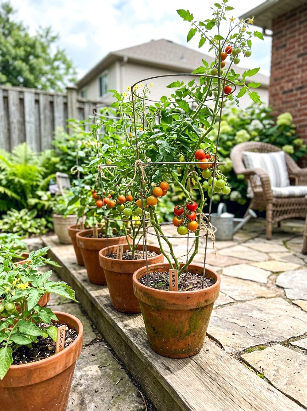 Tomato Planter Row