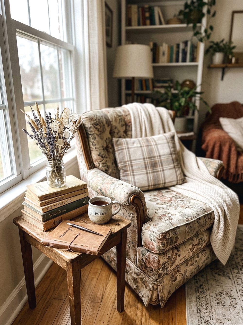 Vintage Armchair Poetry Corner
