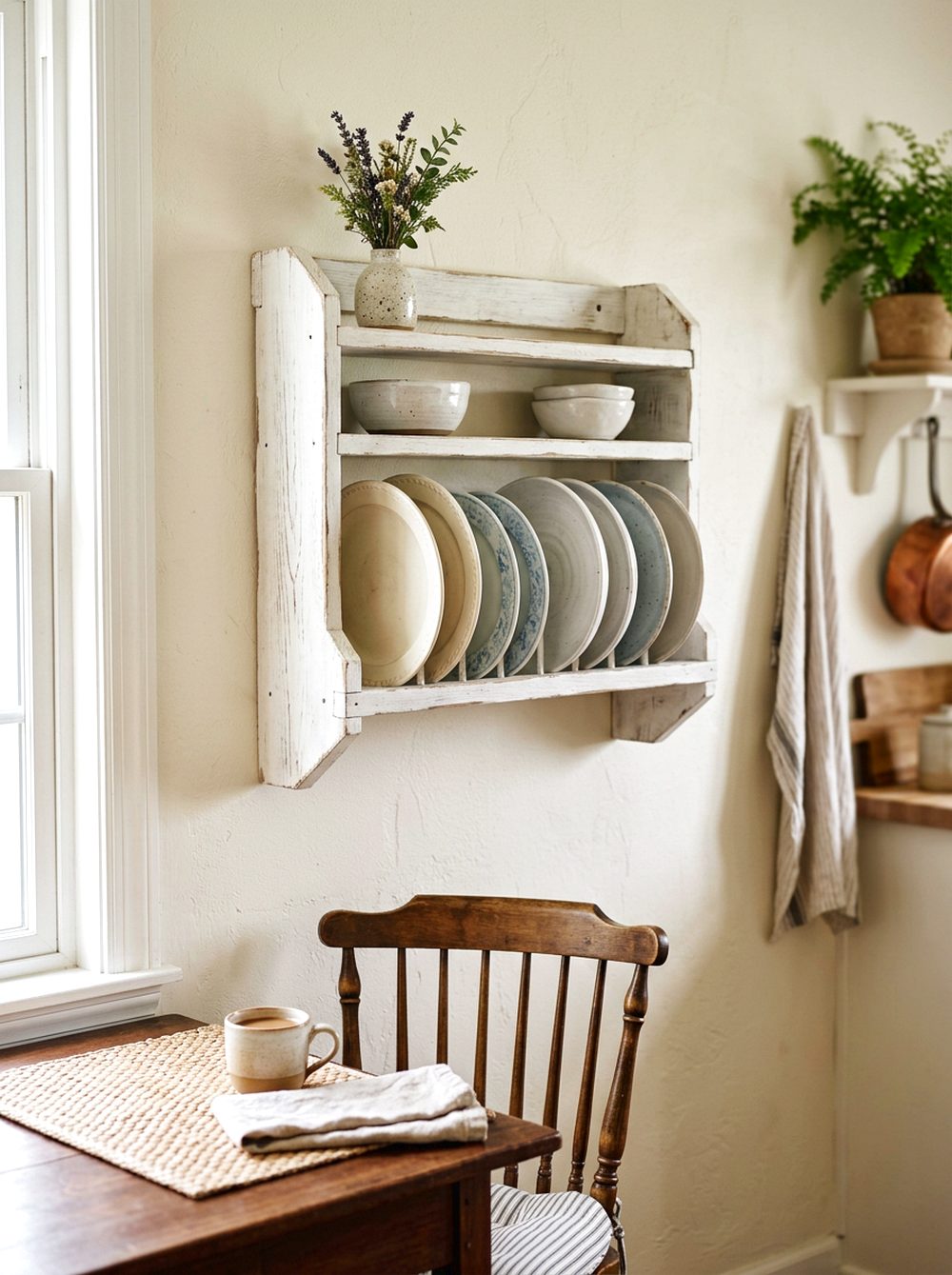 Wall-Mounted Plate Rack