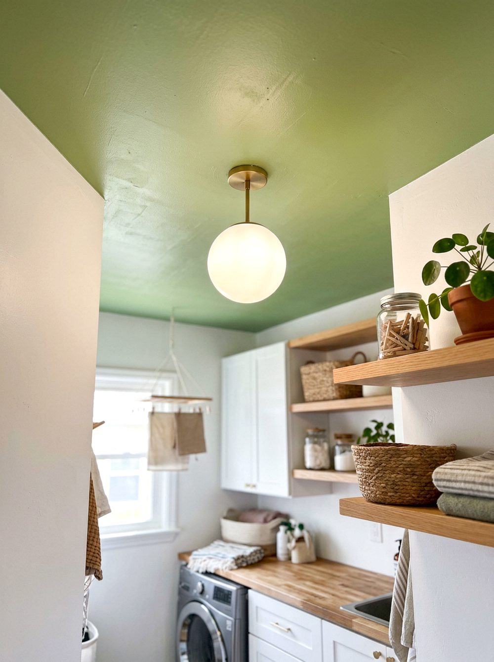 Wasabi Green Ceiling