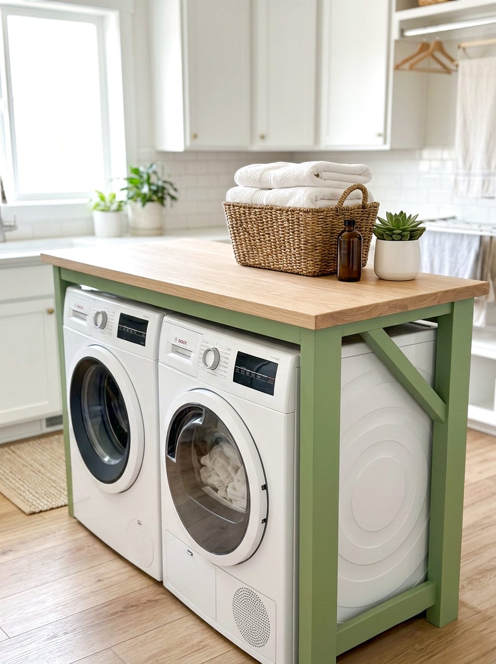 Wasabi Green Folding Counter