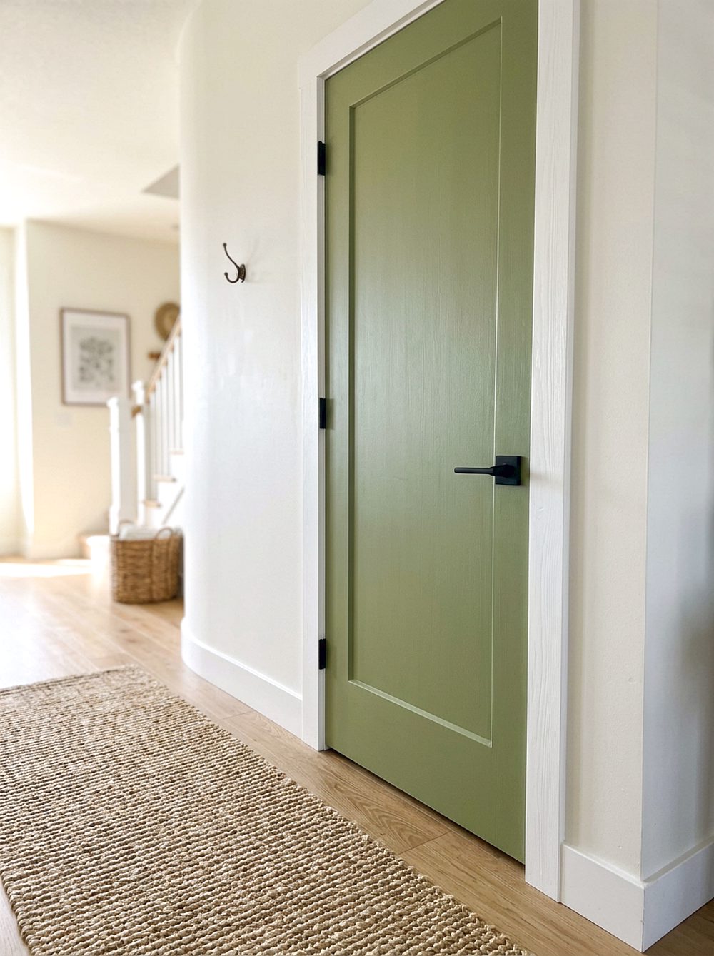 Wasabi Green Laundry Door