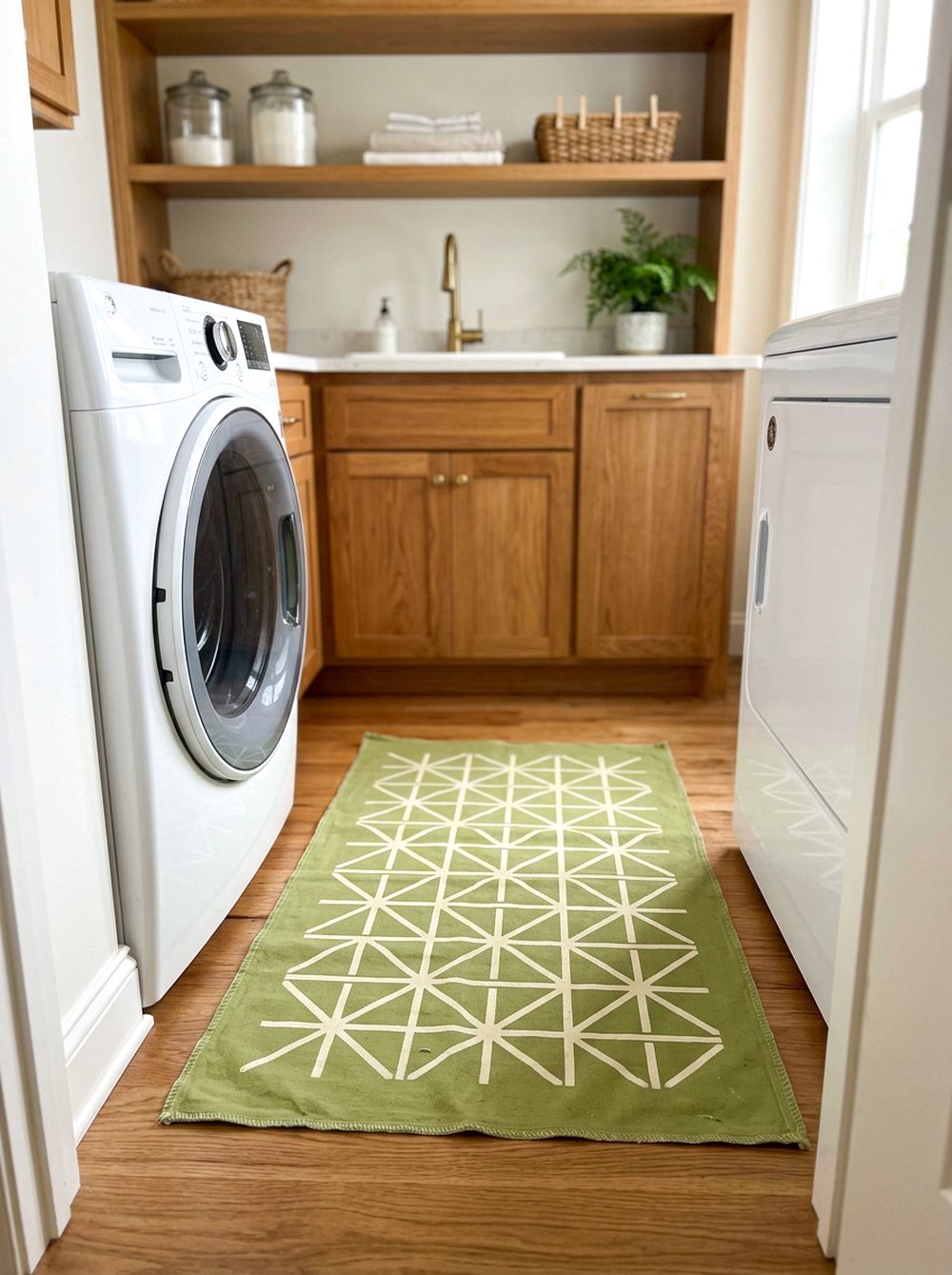 Wasabi Green Laundry Rug