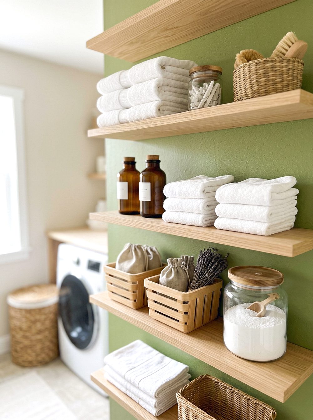 Wasabi Green Shelf Backing