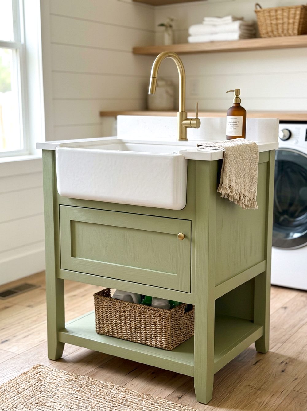 Wasabi Green Sink Vanity