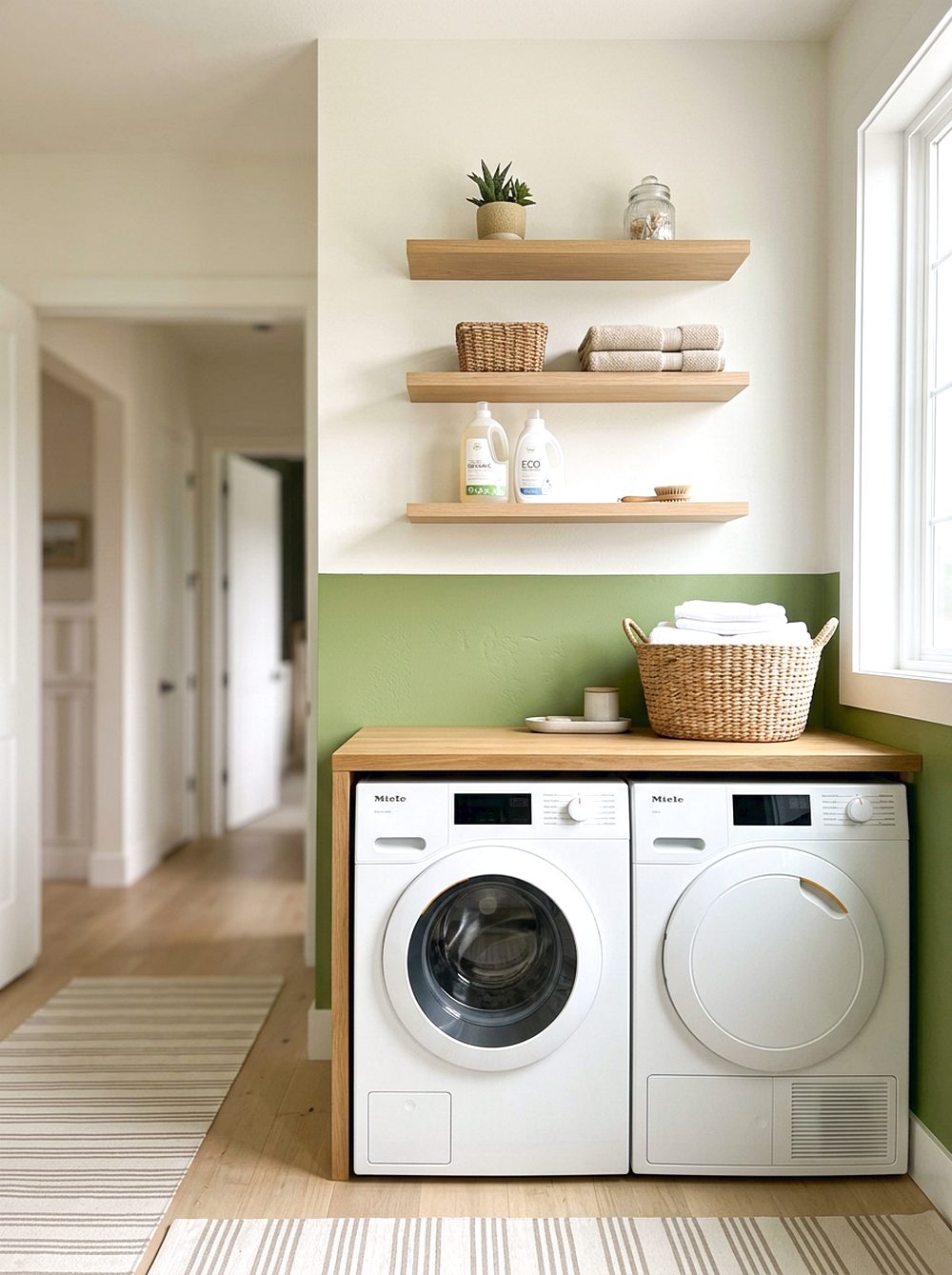 Wasabi Green Two-Tone Walls