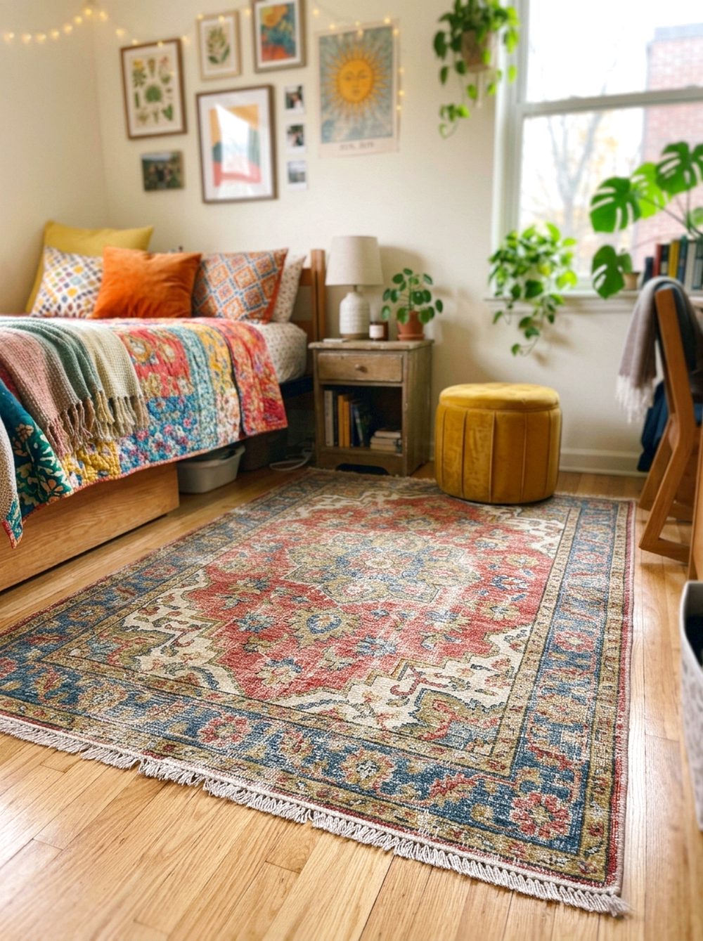Washable Striped Rug