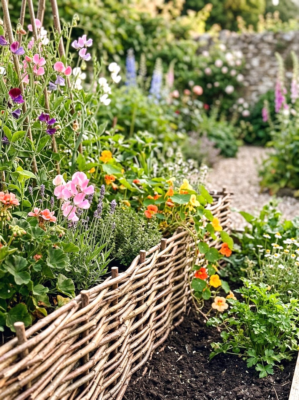 Wattle Style Raised Bed