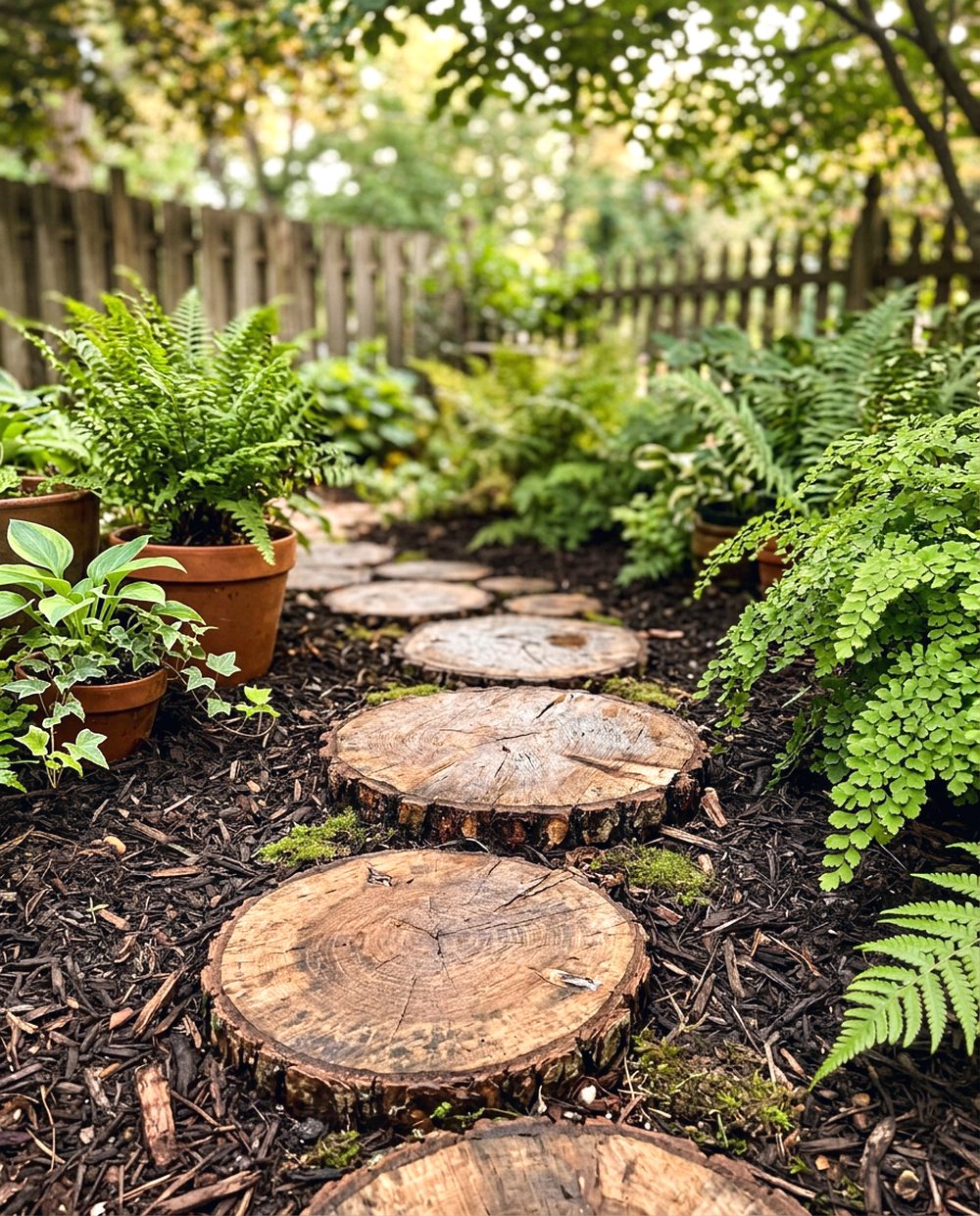 Wood Slice Pathway