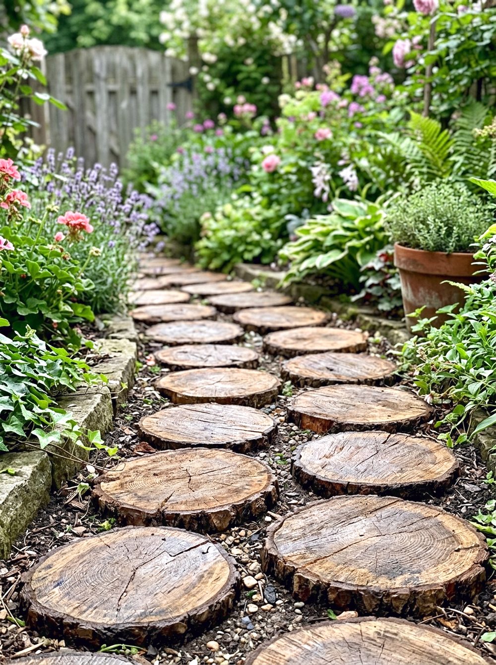 Wooden Slice Walkway