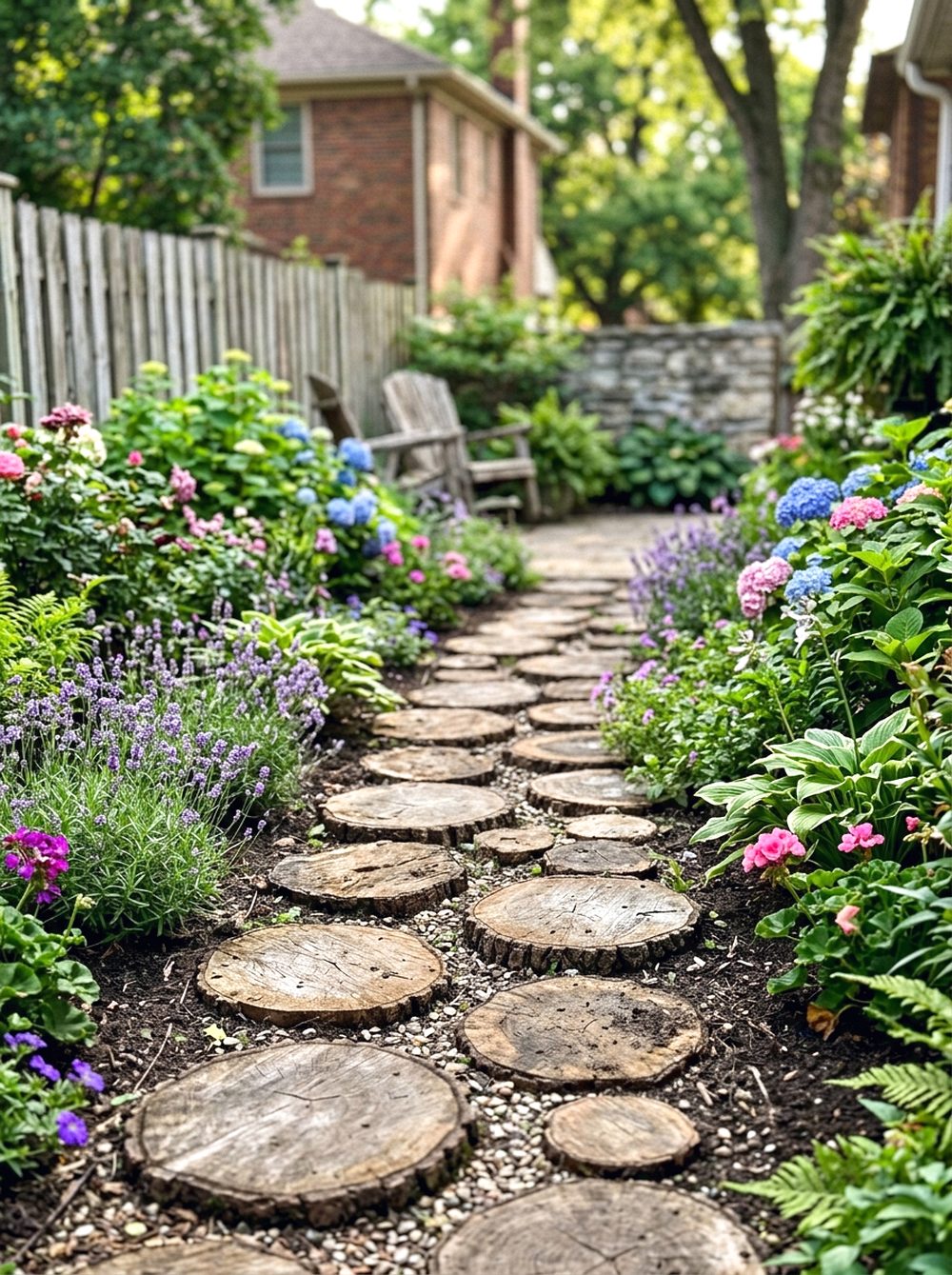 Wooden Slice Walkway