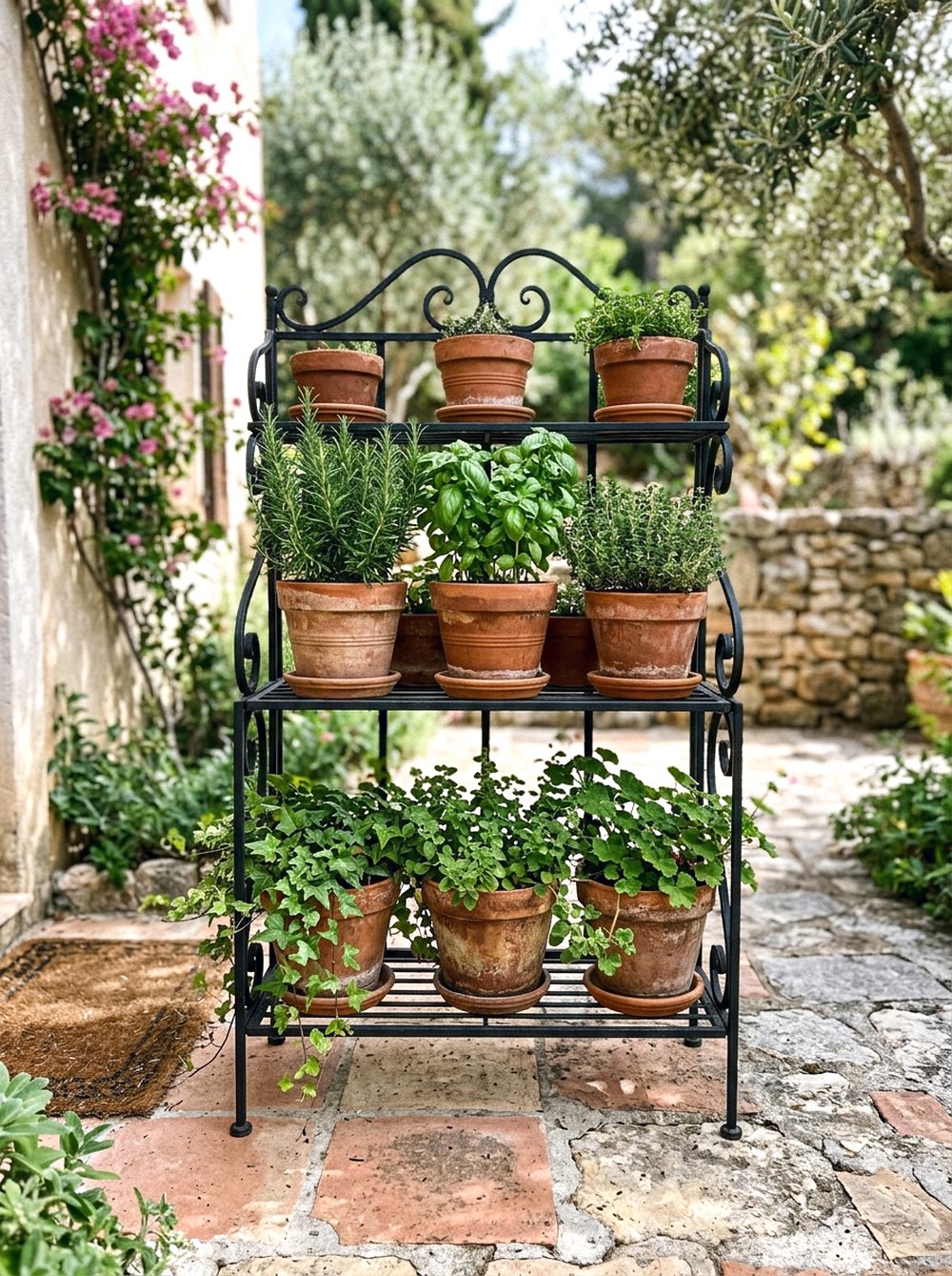 Wrought Iron Plant Stand